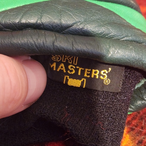 Vintage Leather Ski Gloves Mittens Mens S/M - Picture 4 of 6